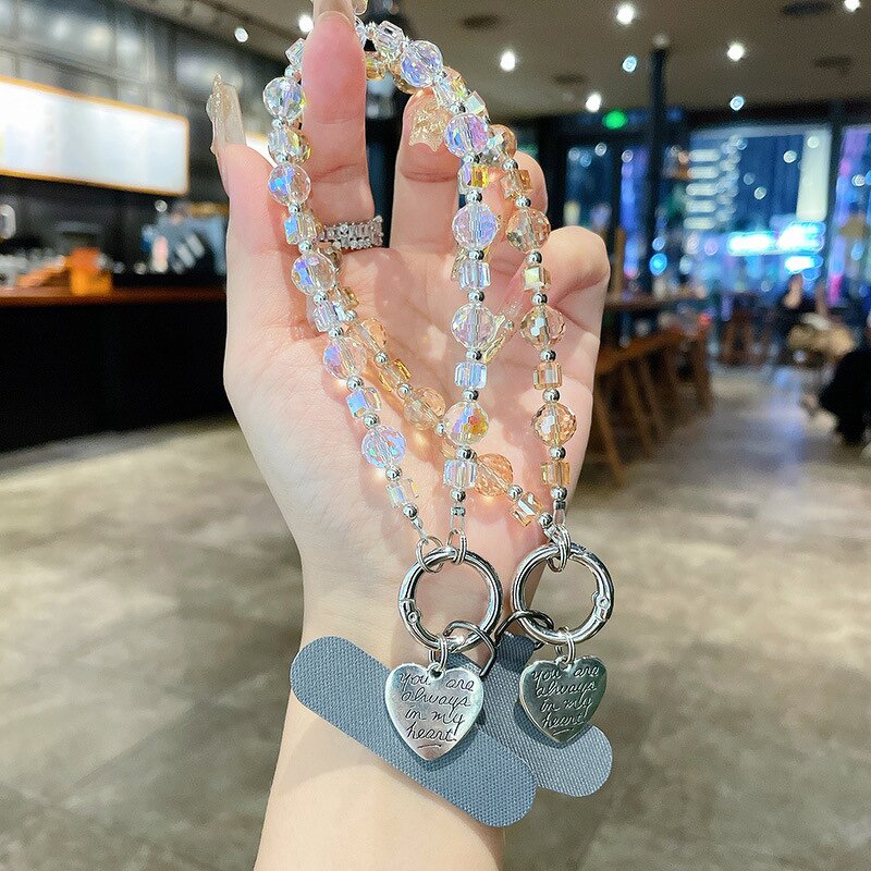 Mobile Phone Chain Manufacturer - Flash Crystal Beads Pendant
