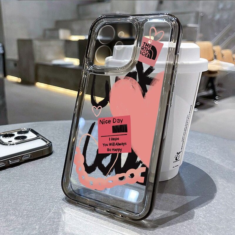 Phone Case Manufacturer - Graffiti Label Love Soft Shell