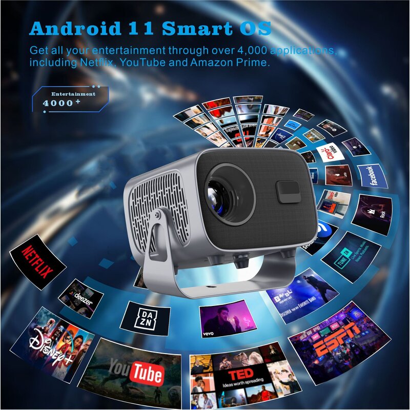 Android Projector Manufacturer - A11 Home Ultra HD 713 Chip
