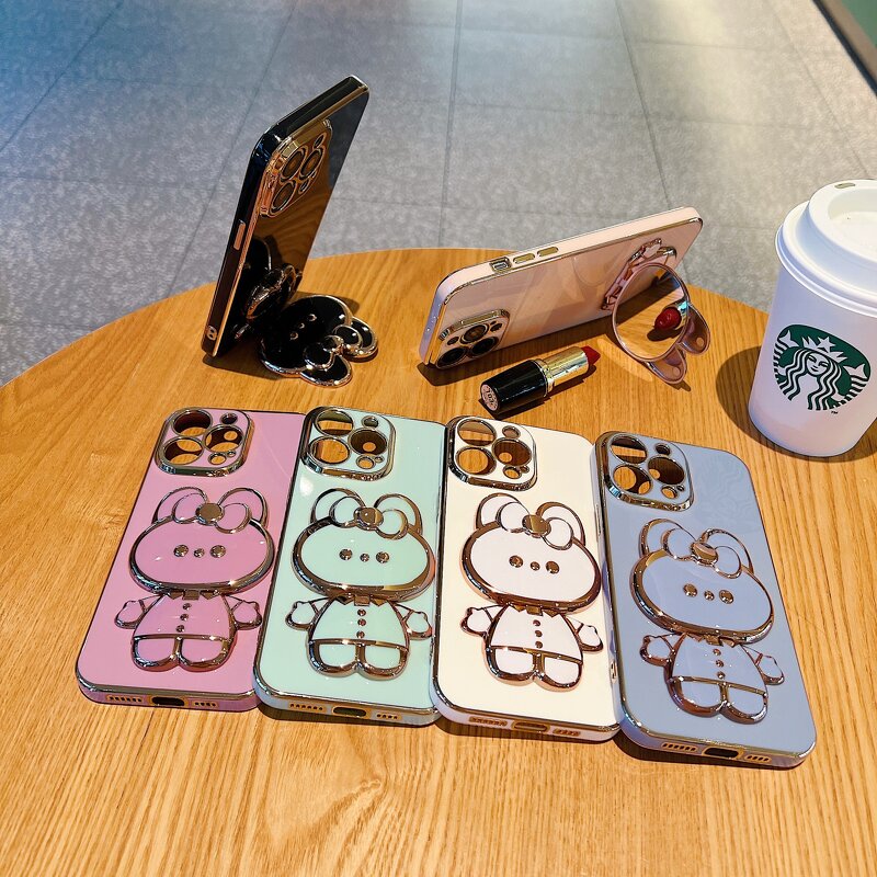 Phone Case Manufacturer - KT Rabbit Mirror Holder Cover