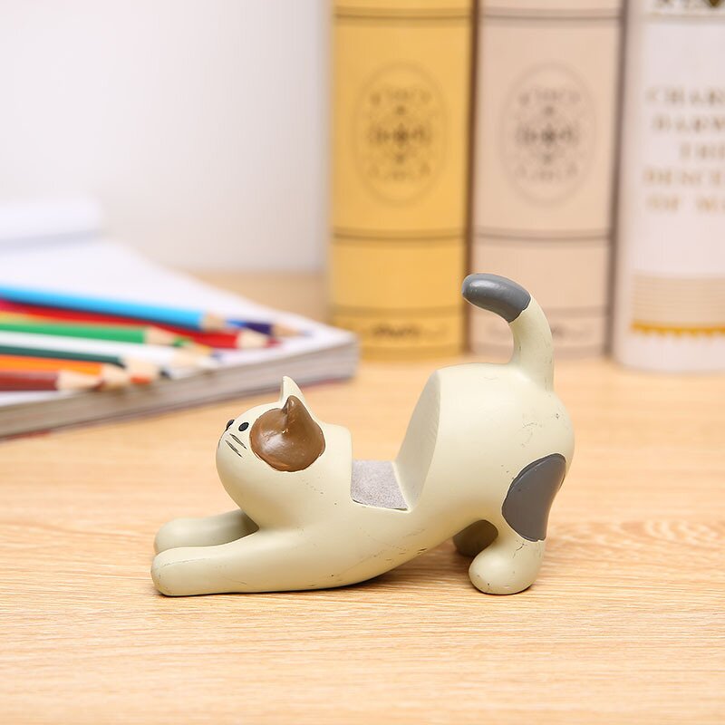 Mobile Phone Holder Manufacturer - Cartoon Cat Resin Desktop
