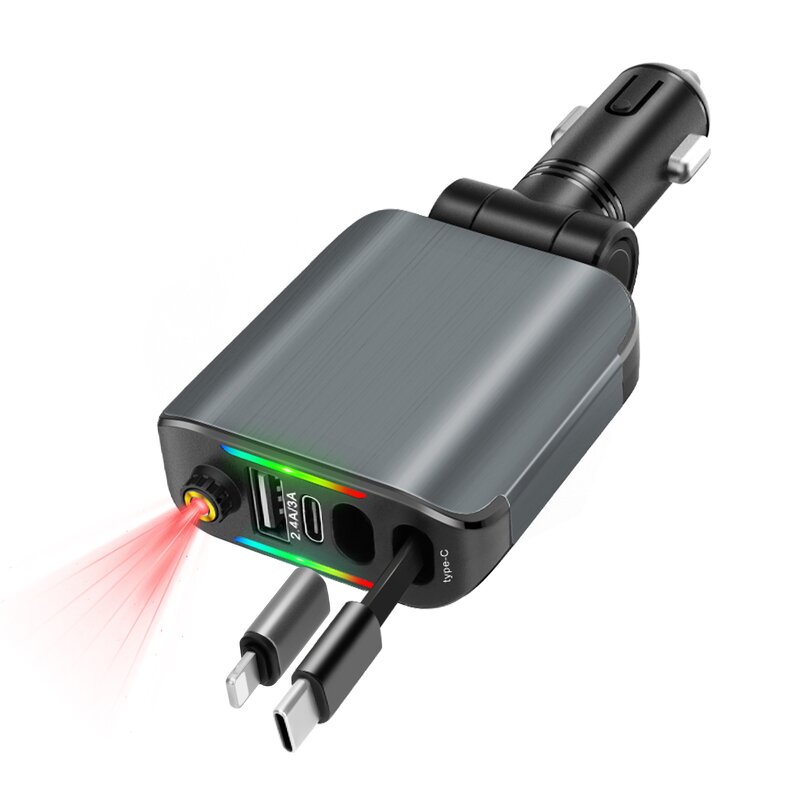 Car Phone Charger Manufacturer - Atmosphere Light 120W Fast Charging