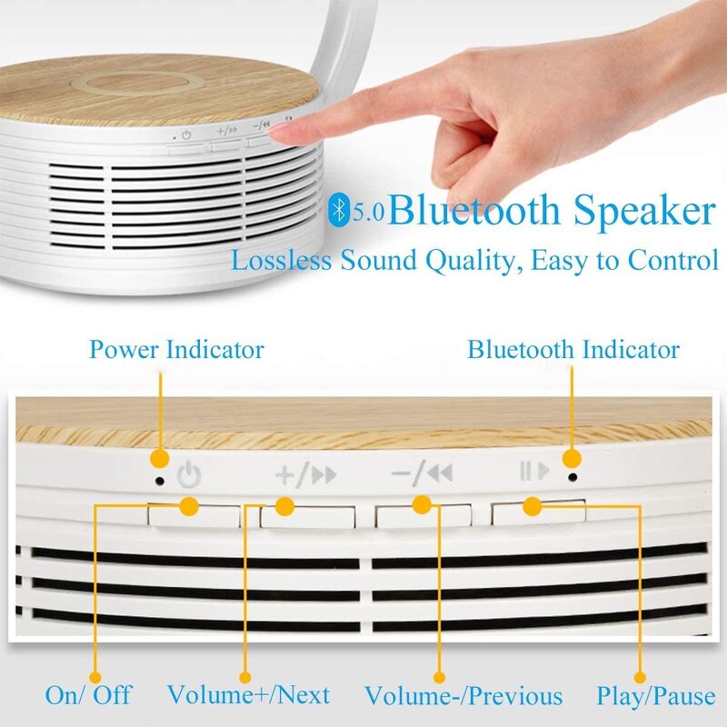 Wireless Charger Speaker Manufacturer - RGB Warm White Light