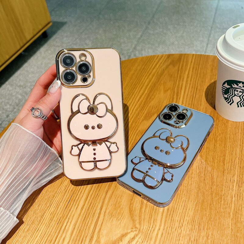 Phone Case Manufacturer - KT Rabbit Mirror Holder Cover
