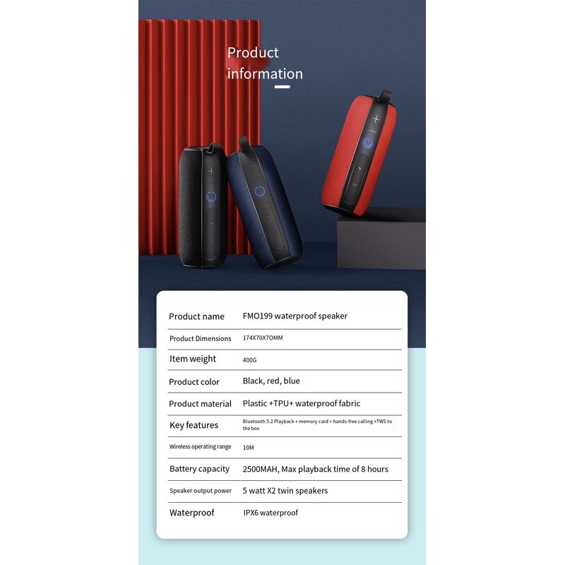 Wireless Speaker Manufacturer - Voice Control DTS RGB Fabric