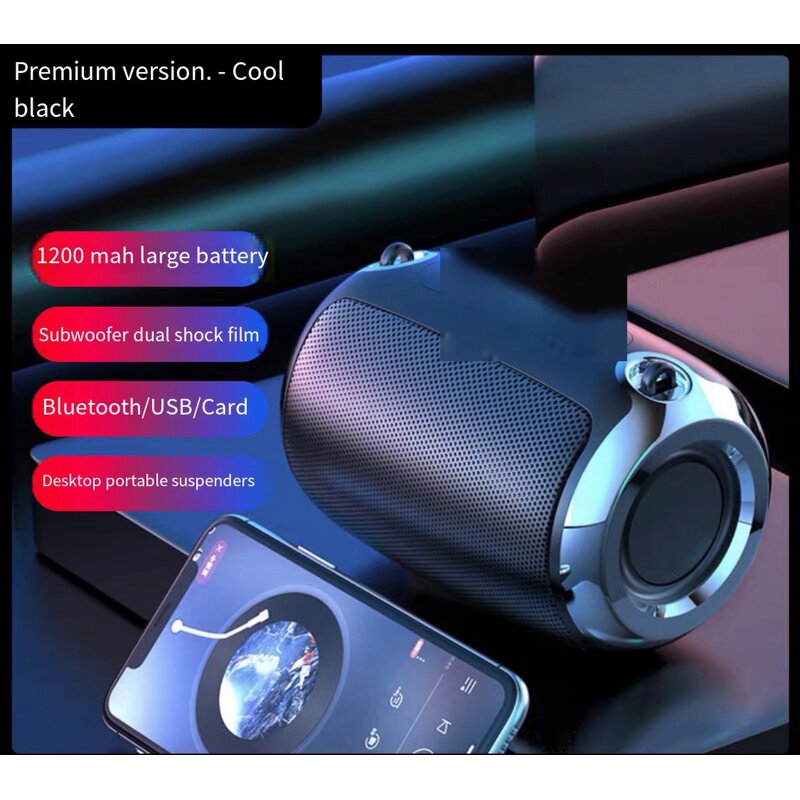 Bluetooth Speaker Manufacturer - Portable RGB LED Subwoofer