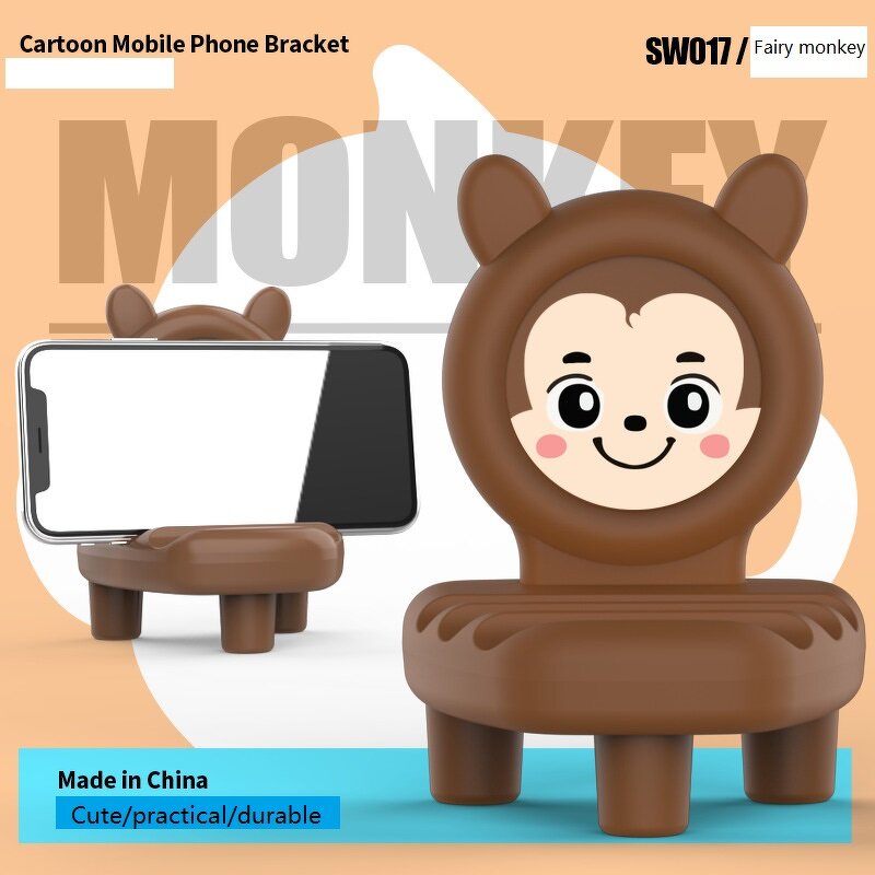 Mobile Phone Holder Manufacturer - Cartoon Animal Chair Desktop