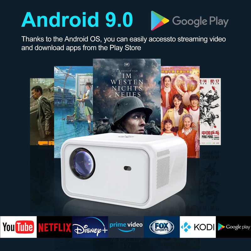 Android Projector Manufacturer - 1080P HD Electric Focus Multi-Function