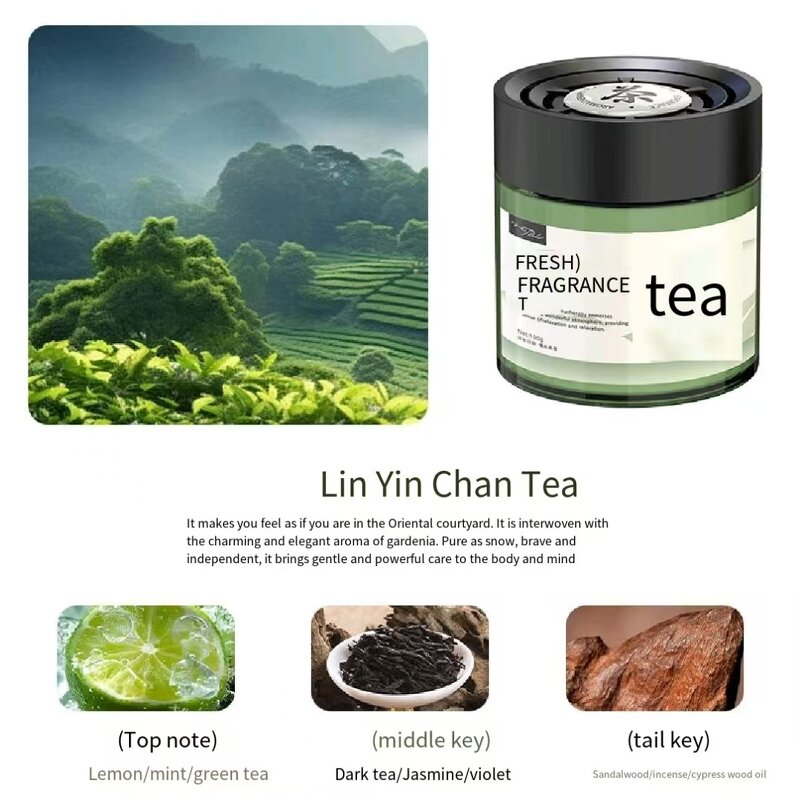 Car Aromatherapy Manufacturer - Tea Solid Fragrance Cup Holder