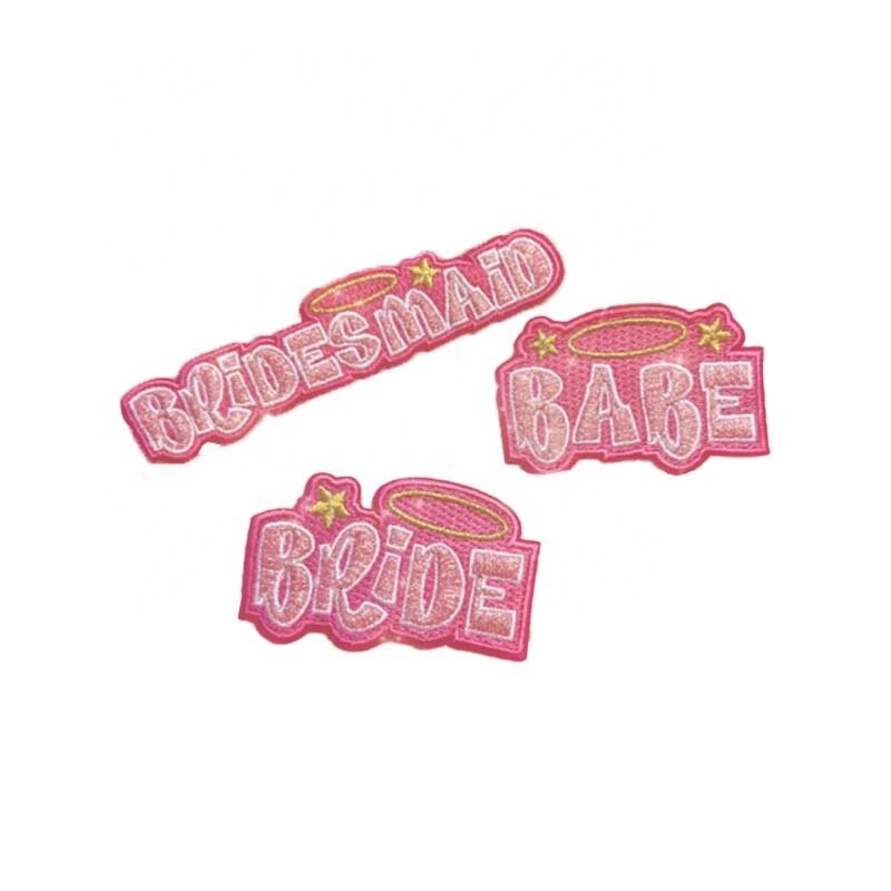Iron-On Patch Supplier - Hot Pink Bride Babe Cowgirl Wedding