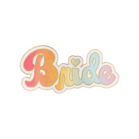 Iron-On Patch Supplier - Hot Pink Bride Babe Cowgirl Wedding