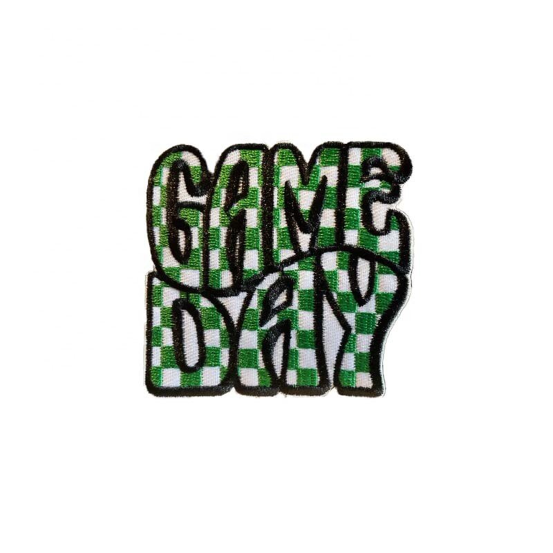 Embroidered Patch Manufacturer - Checkered Game Day Western