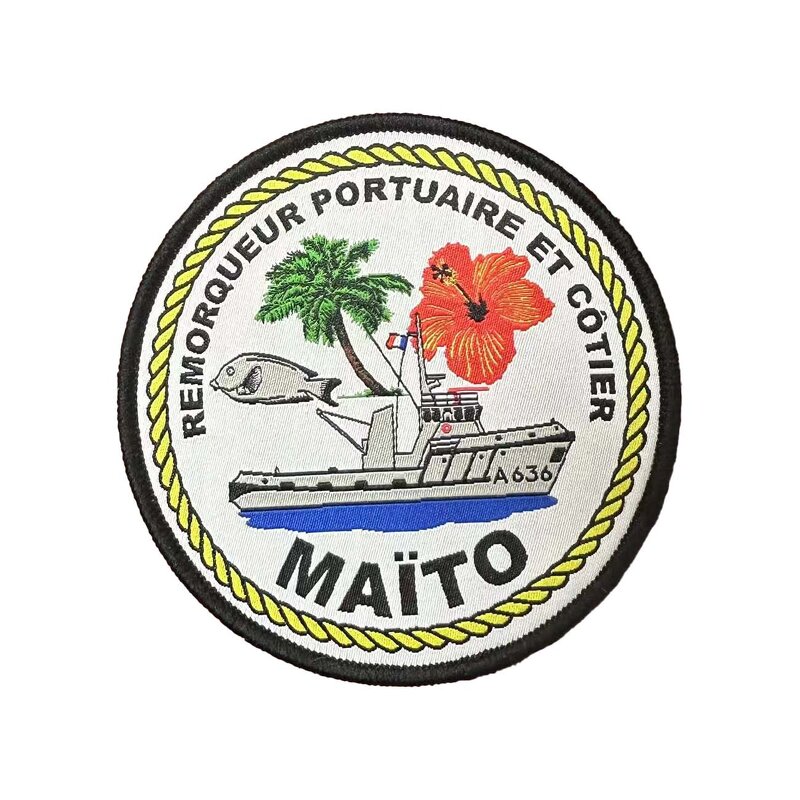 Woven Badges Supplier - Custom Company Logo Hook Loop