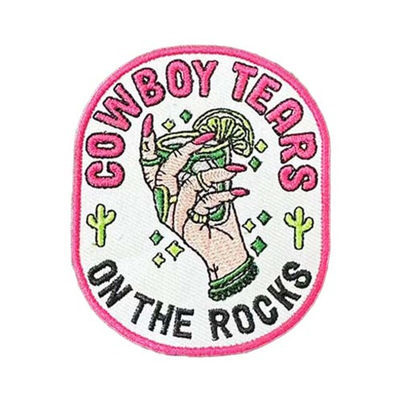 Embroidered Patches Supplier - Hot Pink Cowboy Tears Trucker