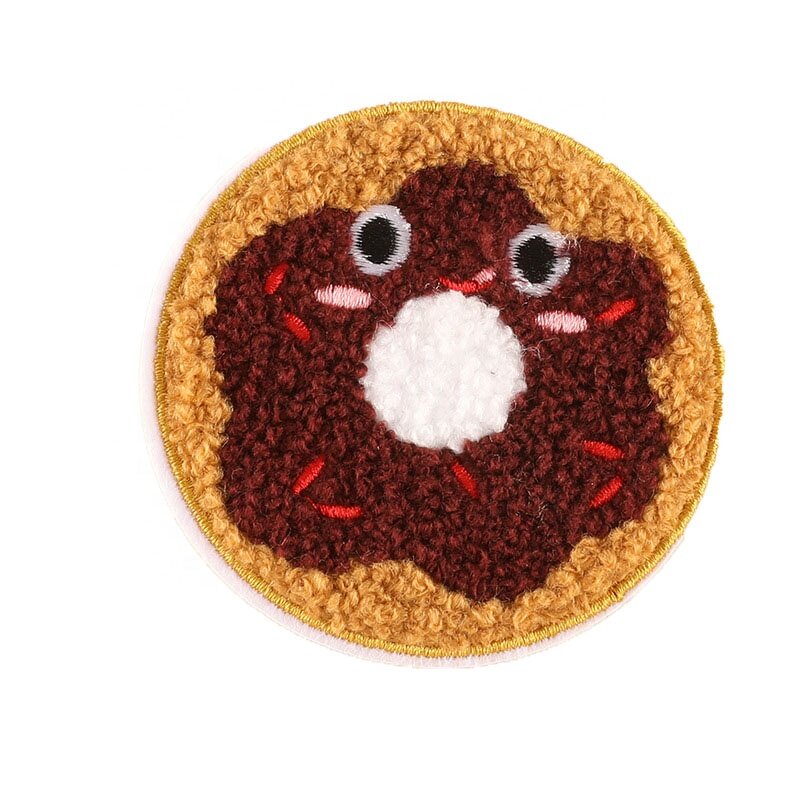 Iron-On Patches Supplier - Cute Chenille Twill Fabric Food