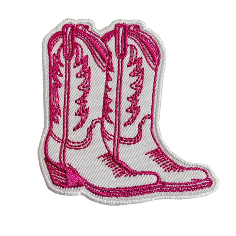 DIY Embroidered Patches Supplier - Hot Pink Girly Fabric Twill