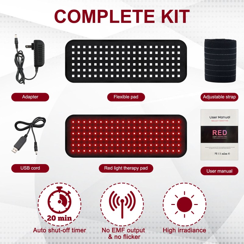 LED Therapy Belt Manufacturer - 120 LED Face Head Hand Held
