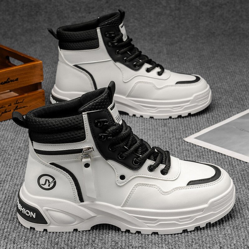Boots Manufacturer - Autumn Men's Korean-style High-top Artificial PU Workwear
