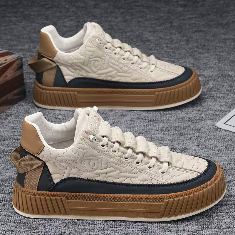 Sneakers Manufacturer - Men's Spring Fashion Artificial PU Thick Sole