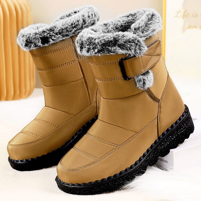 Snow Boots Manufacturer - Women's High-Top Thick-Soled Umbrella Cloth Cold-Proof