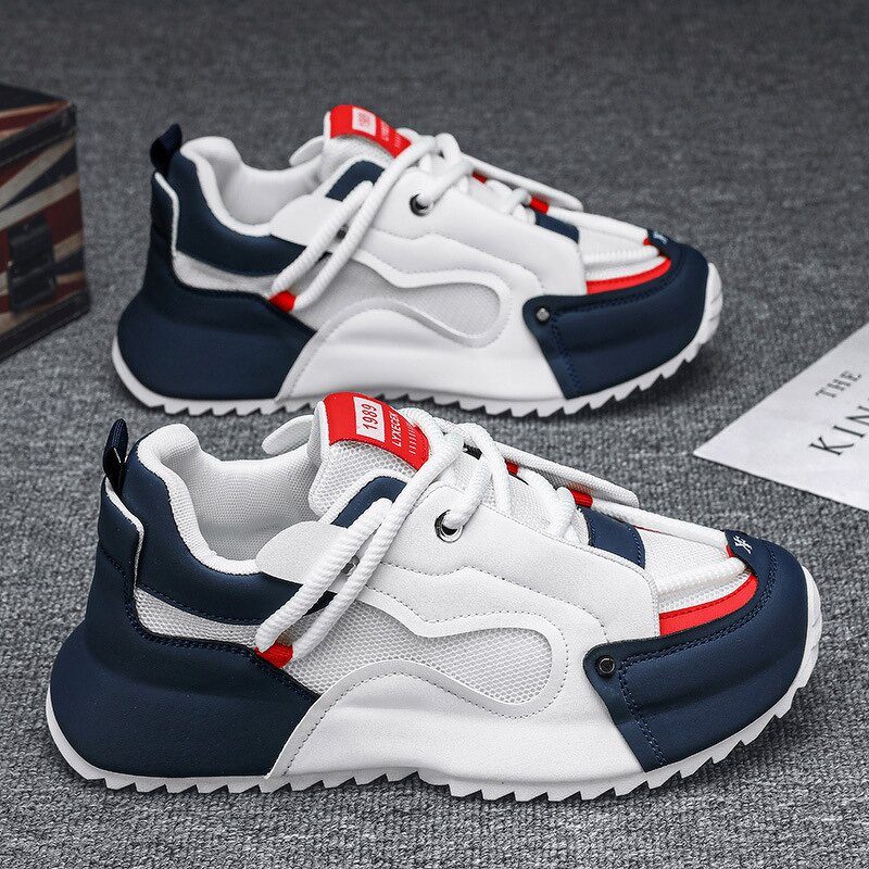 Sneakers Manufacturer - Thick Bottom Elevated Mesh Upper Casual