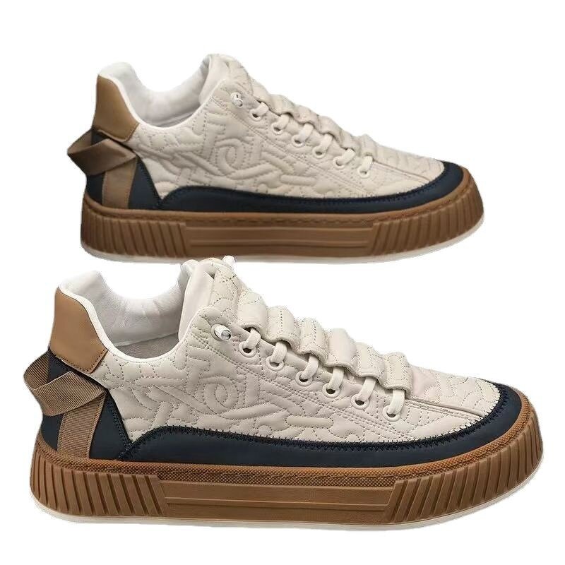 Sneakers Manufacturer - Men's Spring Fashion Artificial PU Thick Sole