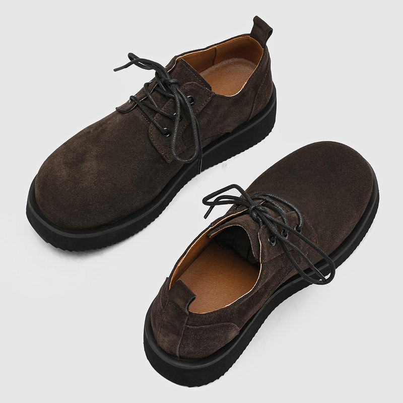 Work Shoes Manufacturer - 2026 Autumn Winter Lace-up Men's Thick-soled Derby