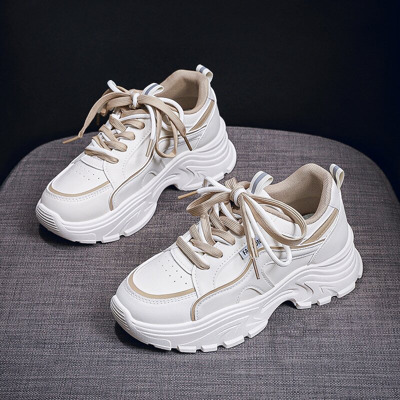 Sports Casual Shoes Manufacturer - Ins Korean Style Synthetic Leather Women's