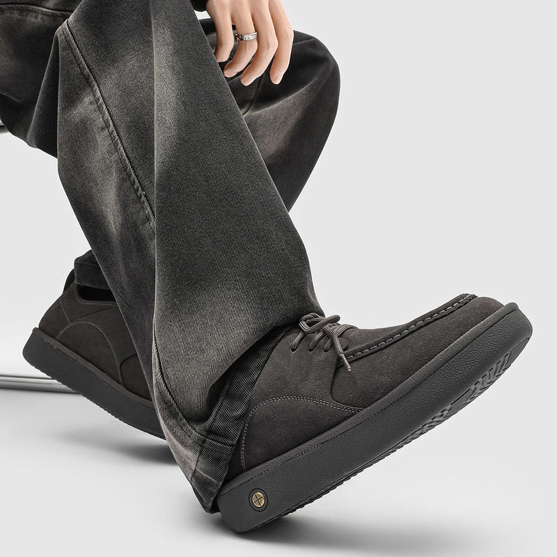 Snow Boots Manufacturer - Men's Low-Cut Winter Artificial Long Plush Lined