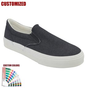 Canvas Sneakers Manufacturer - Unisex Custom Logo Slip-On Vulcanized Casual