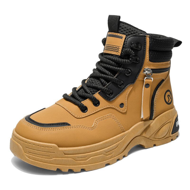Boots Manufacturer - Autumn Men's Korean-style High-top Artificial PU Workwear