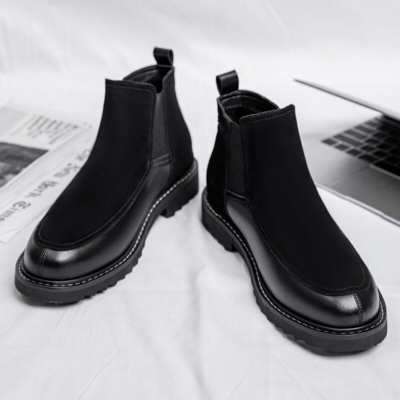 Chelsea Boots Manufacturer - Men's Winter Genuine Leather British Style