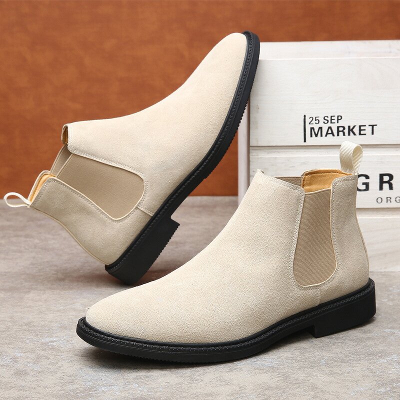 Chelsea Boots Manufacturer - Men's British Style Genuine Leather Imitation