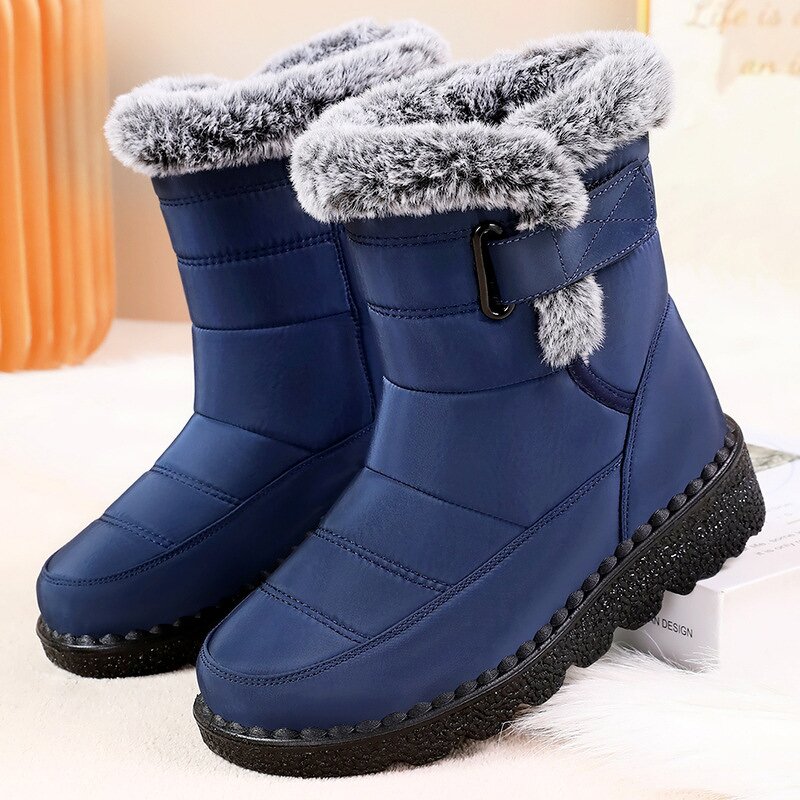 Snow Boots Manufacturer - Women's High-Top Thick-Soled Umbrella Cloth Cold-Proof