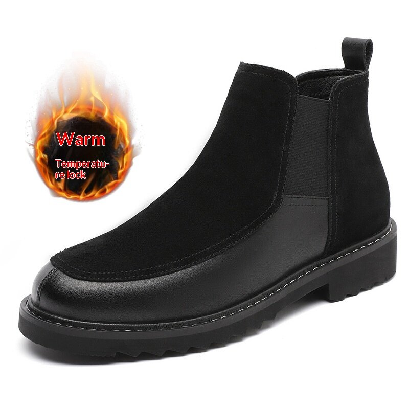 Chelsea Boots Manufacturer - Men's Winter Genuine Leather British Style