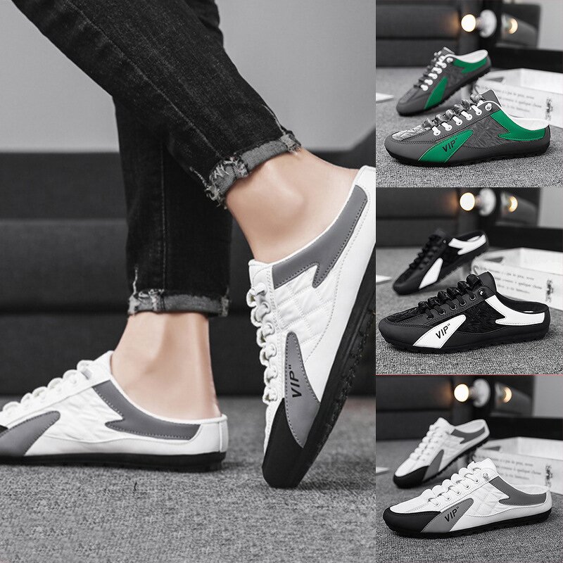 Men's Shoes Manufacturer - Casual Elastic Band Closure Breathable Skin Upper