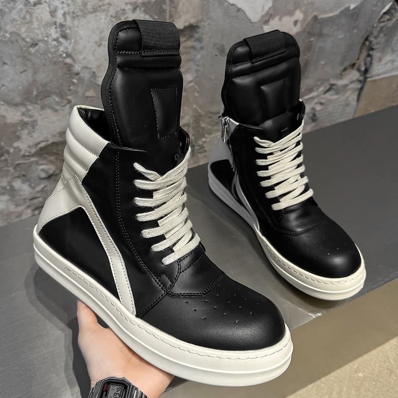 Sneakers Manufacturer - Classic High-Top Men's Toe Thick-Soled Height-Increasing