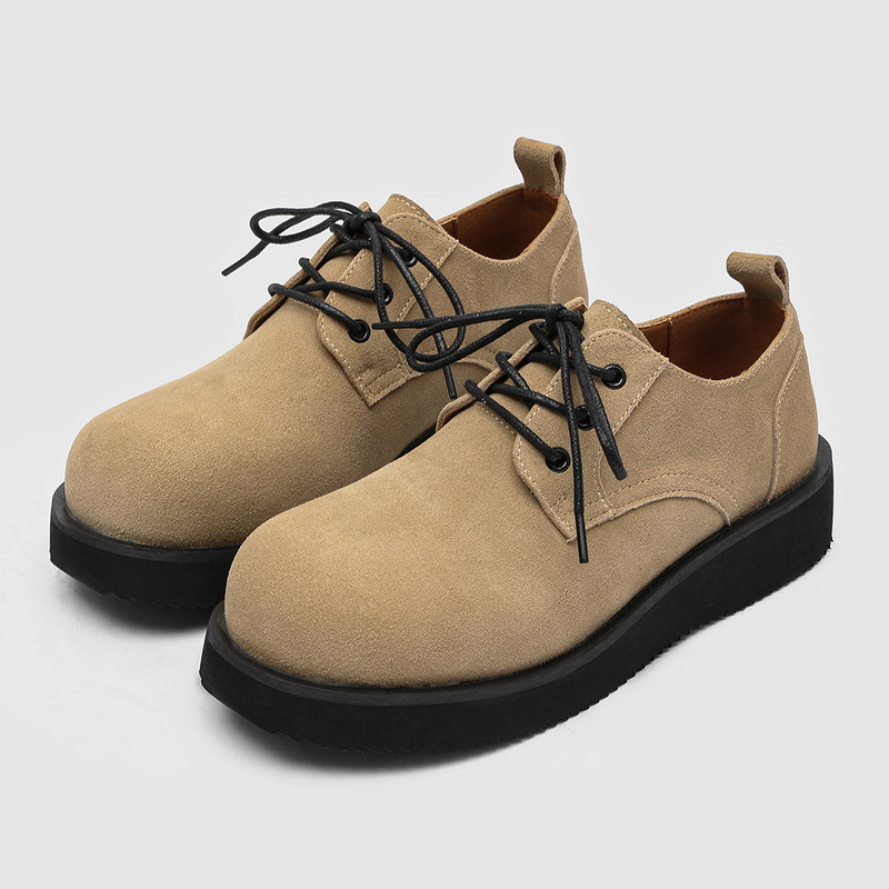 Work Shoes Manufacturer - 2026 Autumn Winter Lace-up Men's Thick-soled Derby