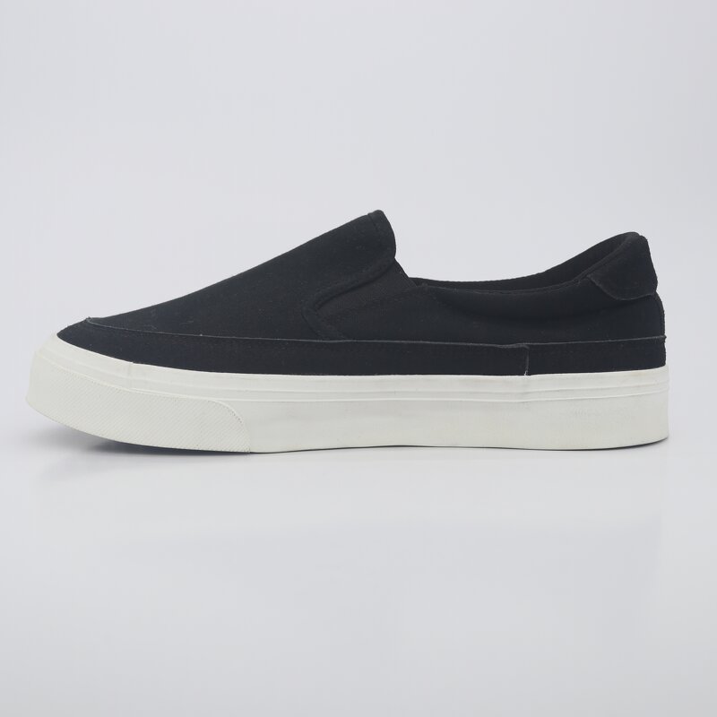 Canvas Sneakers Manufacturer - Unisex Custom Logo Slip-On Vulcanized Casual