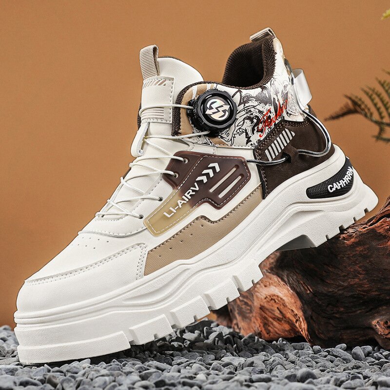 Workwear Boots Manufacturer - Men's All-Match British Style Platform PU