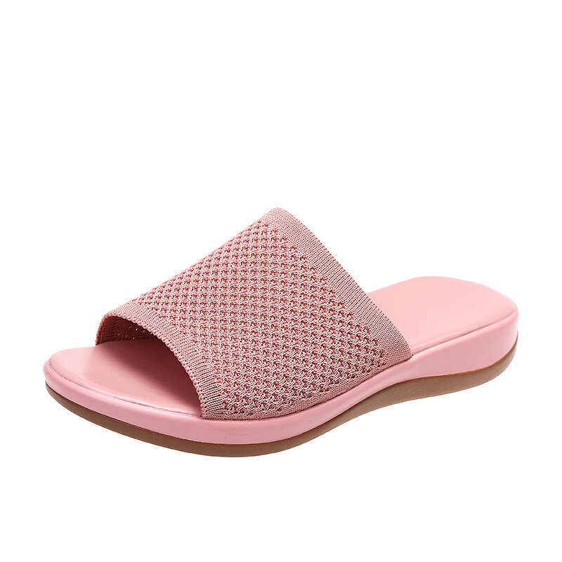 Beach Shoes Manufacturer - Breathable Flying Woven TPR Outsole PVC Upper