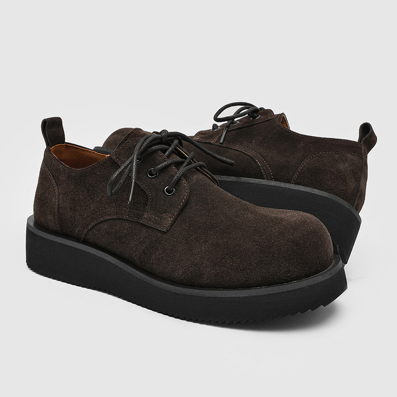 Work Shoes Manufacturer - 2026 Autumn Winter Lace-up Men's Thick-soled Derby