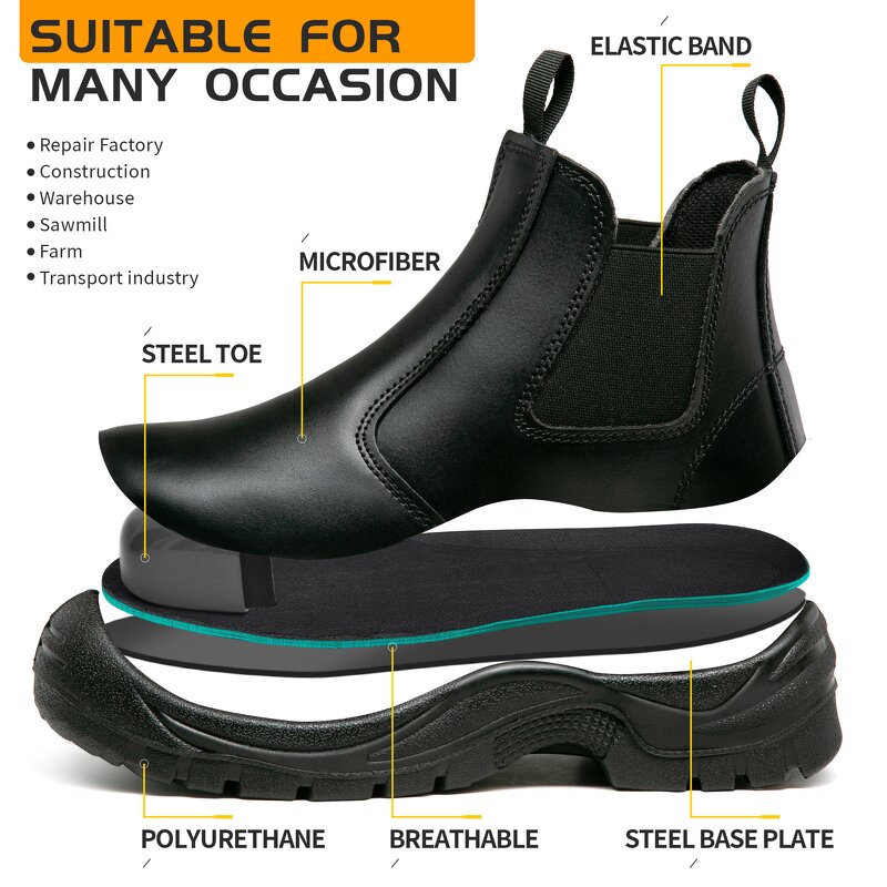 Safety Shoes Manufacturer - New Labor Protection Steel Toe Scrub Waterproof