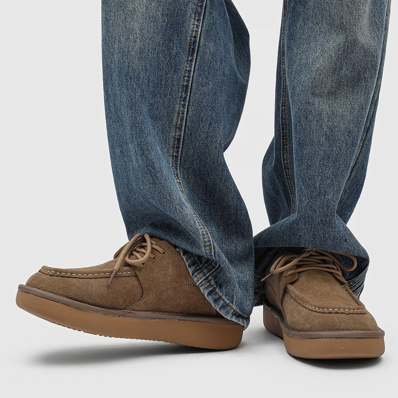 Snow Boots Manufacturer - Men's Low-Cut Winter Artificial Long Plush Lined