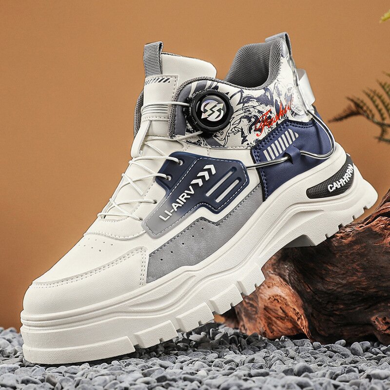 Workwear Boots Manufacturer - Men's All-Match British Style Platform PU