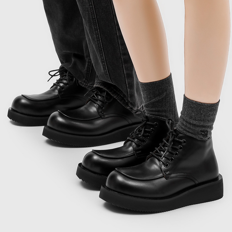 Derby Shoes Manufacturer - Autumn Couple's Retro British Style Work Commuting