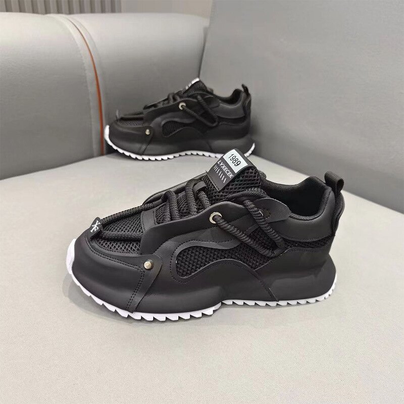 Sneakers Manufacturer - Thick Bottom Elevated Mesh Upper Casual