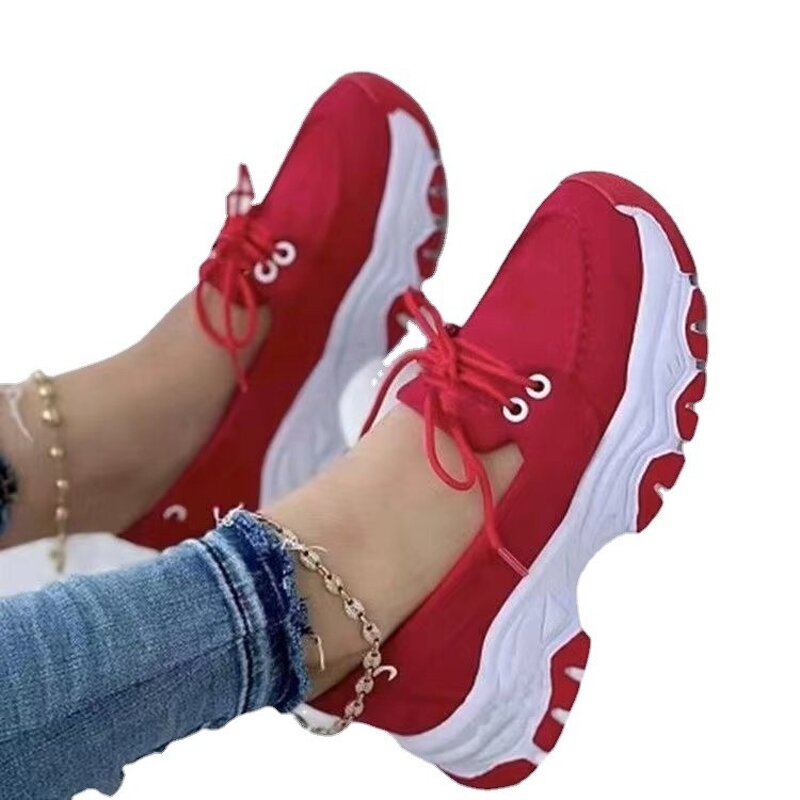 Casual Shoes Manufacturer - Women's Spring Autumn Lightweight Round-toe Low-top