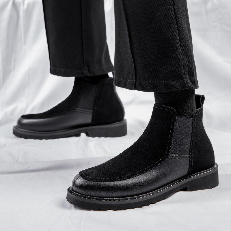 Chelsea Boots Manufacturer - Men's Winter Genuine Leather British Style