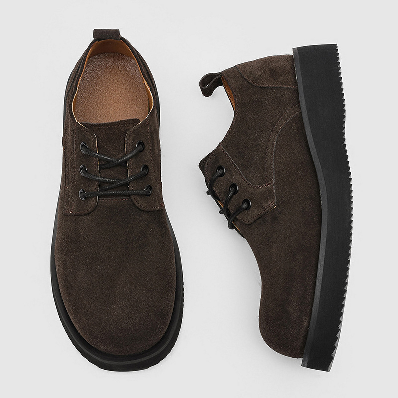 Work Shoes Manufacturer - 2026 Autumn Winter Lace-up Men's Thick-soled Derby